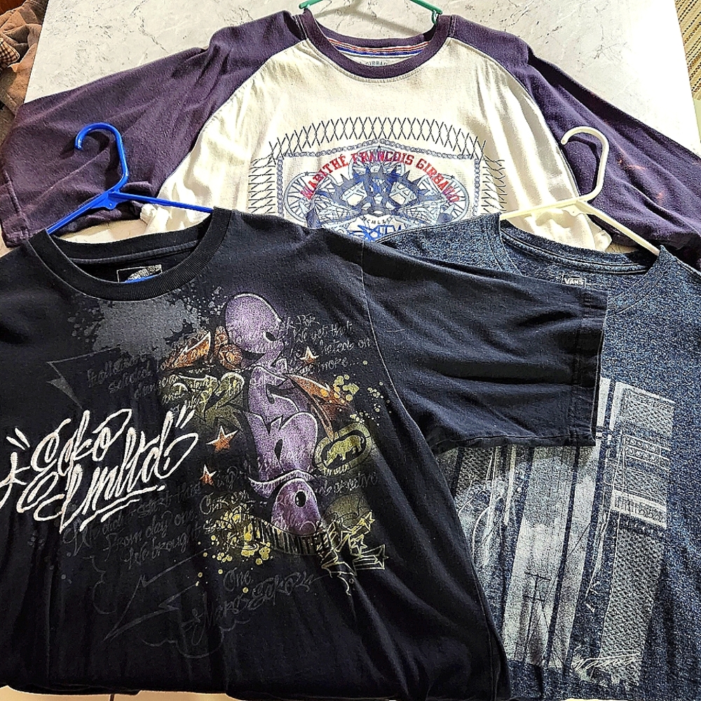 Men's Designer Shirt Bundle (Girbaud,Ecko,Vans)